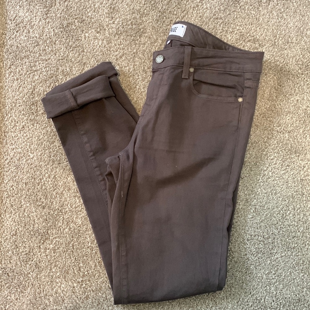 Paige Brown Skyline Skinny Jeans